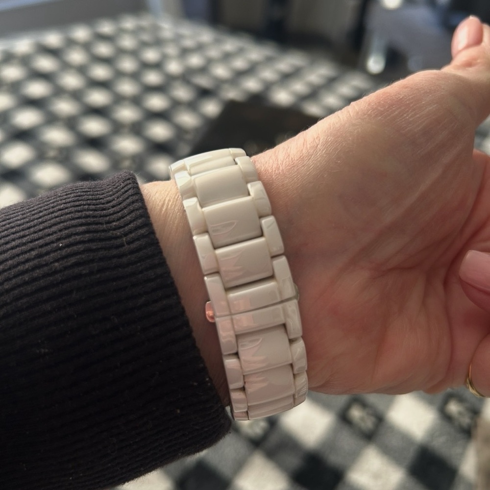 Michele White with Diamonds Women's Watch - Picture 6 of 8